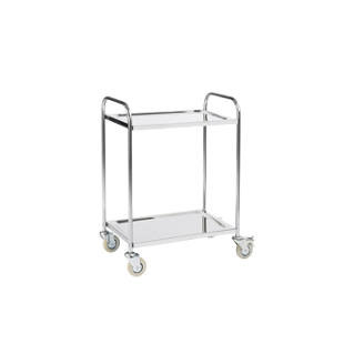 Paslanmaz &ccedil;elik servis arabas&inodot;, ta&scedil;&inodot;ma kapasitesi 100 kg