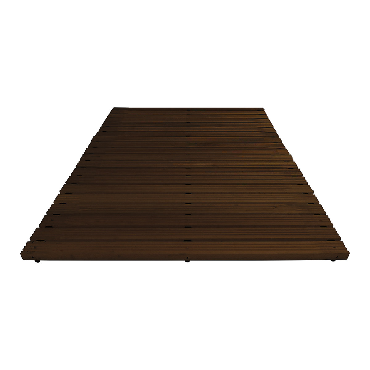 Pasarela de madera con barnizado oscuro, por metro lineal, sin biselado, anchura 1000 mm