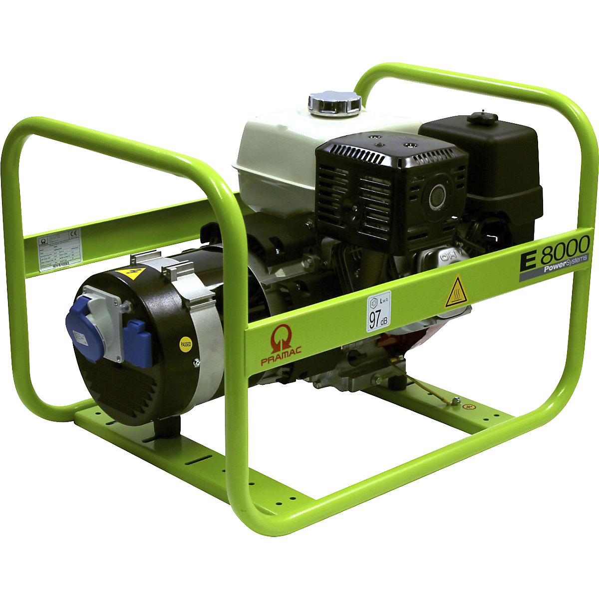 Generador eléctrico serie E - gasolina, 230 V - Pramac
