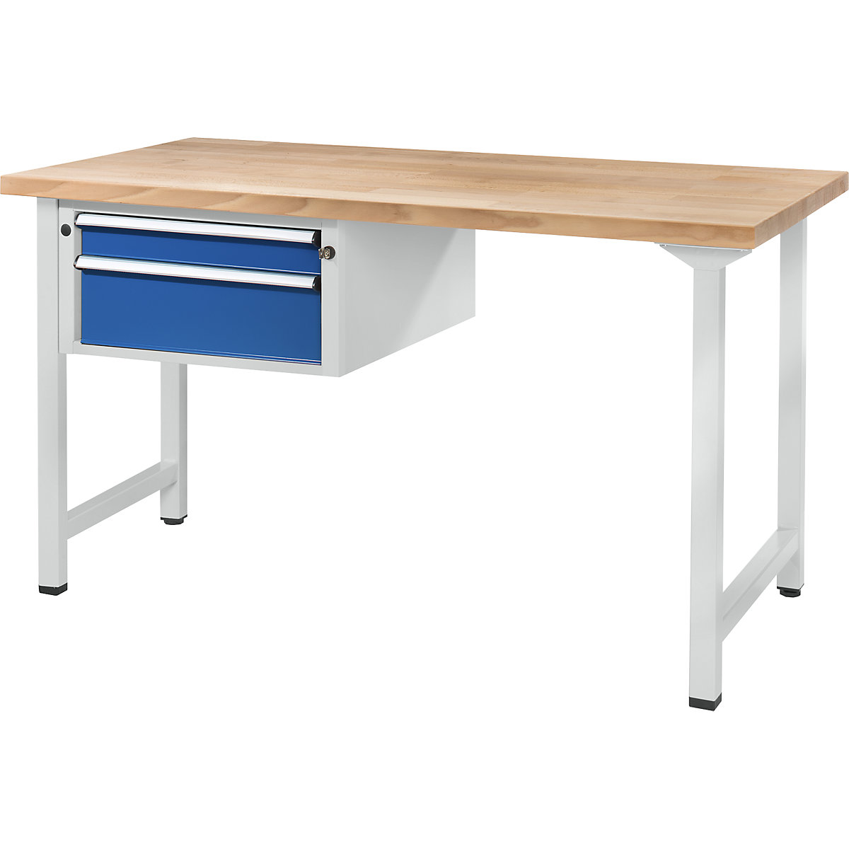 ANKE – Banco de trabajo, bastidor modular: 2 cajones, anchura 2000 mm