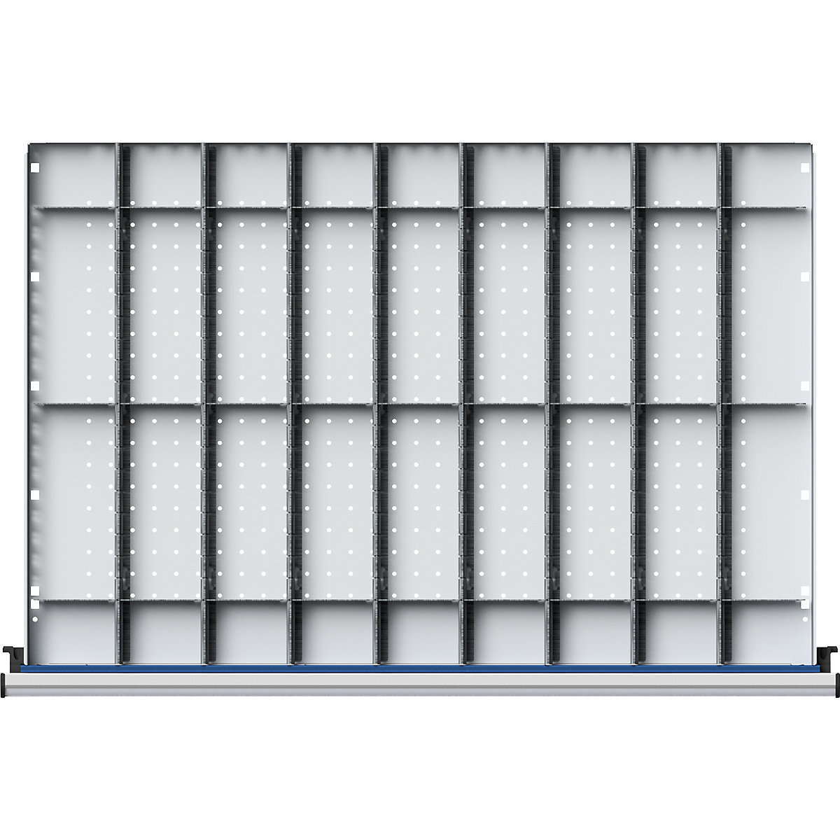 Elválasztókészlet szé x mé 900 x 600 mm-es fiókokhoz – ANKE, 1/9-osztás, 90 – 150 mm-es előlapmagassághoz