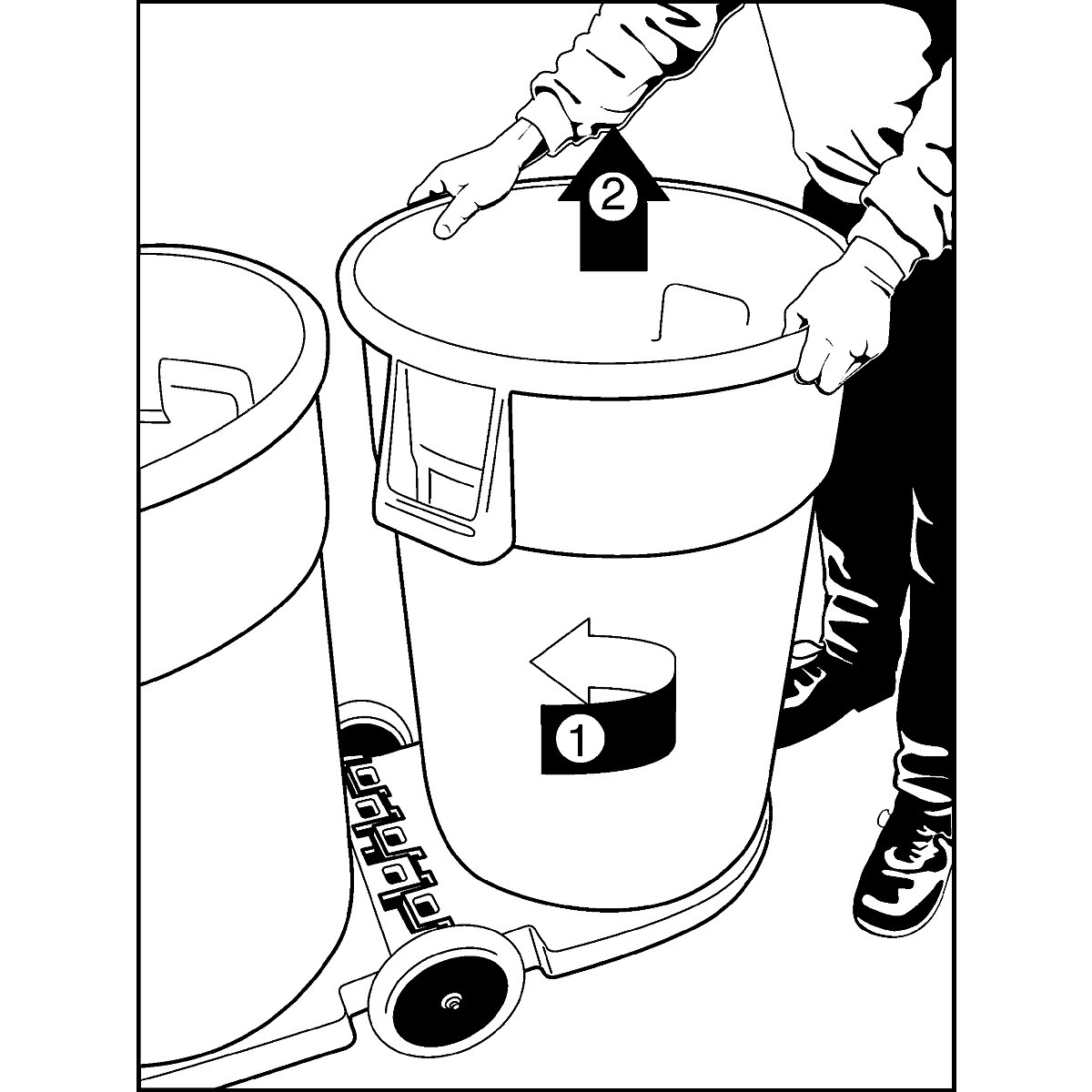 BRUTE® szállítógörgő / szállítóalváz – Rubbermaid (Termék képe 8)-7