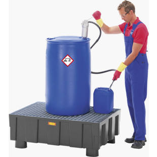 200 litrelik variller i&ccedil;in PE toplama k&uuml;veti, ta&scedil;&inodot;ma kapasitesi 600 kg