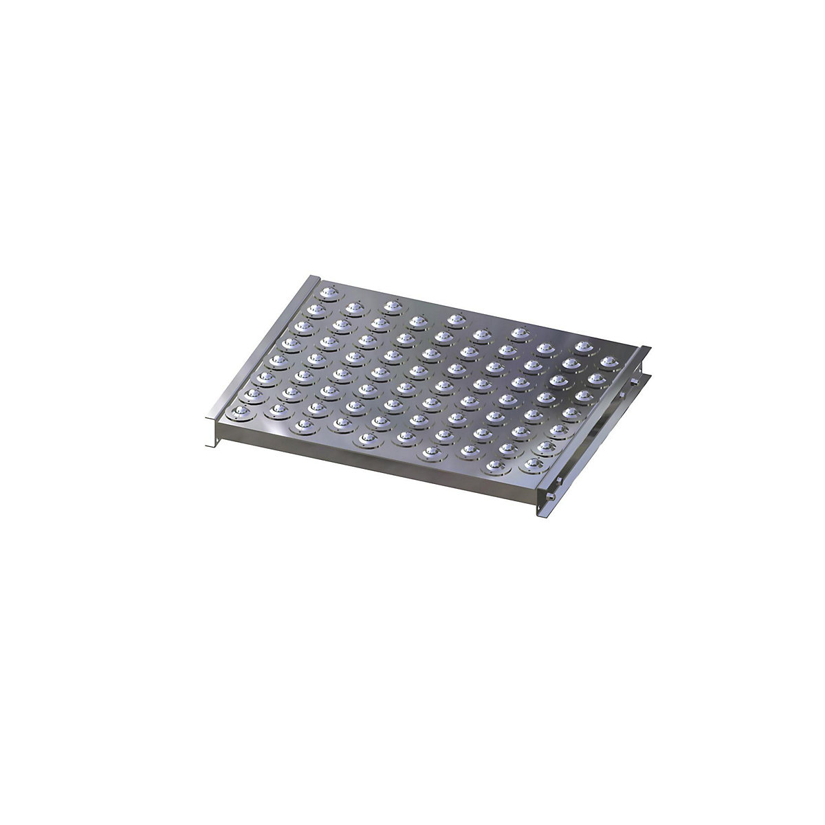 Masă cu role cu bile – Gura, lățime cale 600 mm, lungime 500 mm, spațiere 60 mm