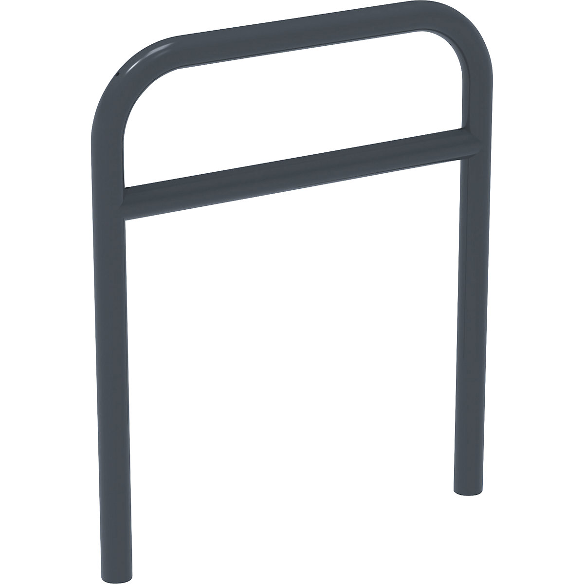 Aanleunbeugel met dwarsbalk – PROCITY, Ø 50 mm, voor in gegoten beton, grijs-3