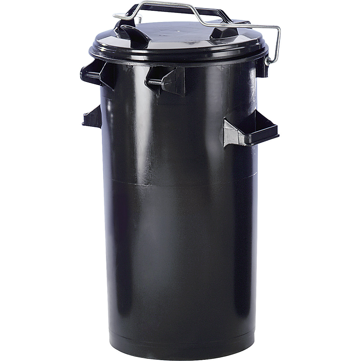 Systeem-vuilnistonnen van kunststof, inhoud 50 l, h x Ø = 730 x 455 mm, antraciet, vanaf 5 stuks