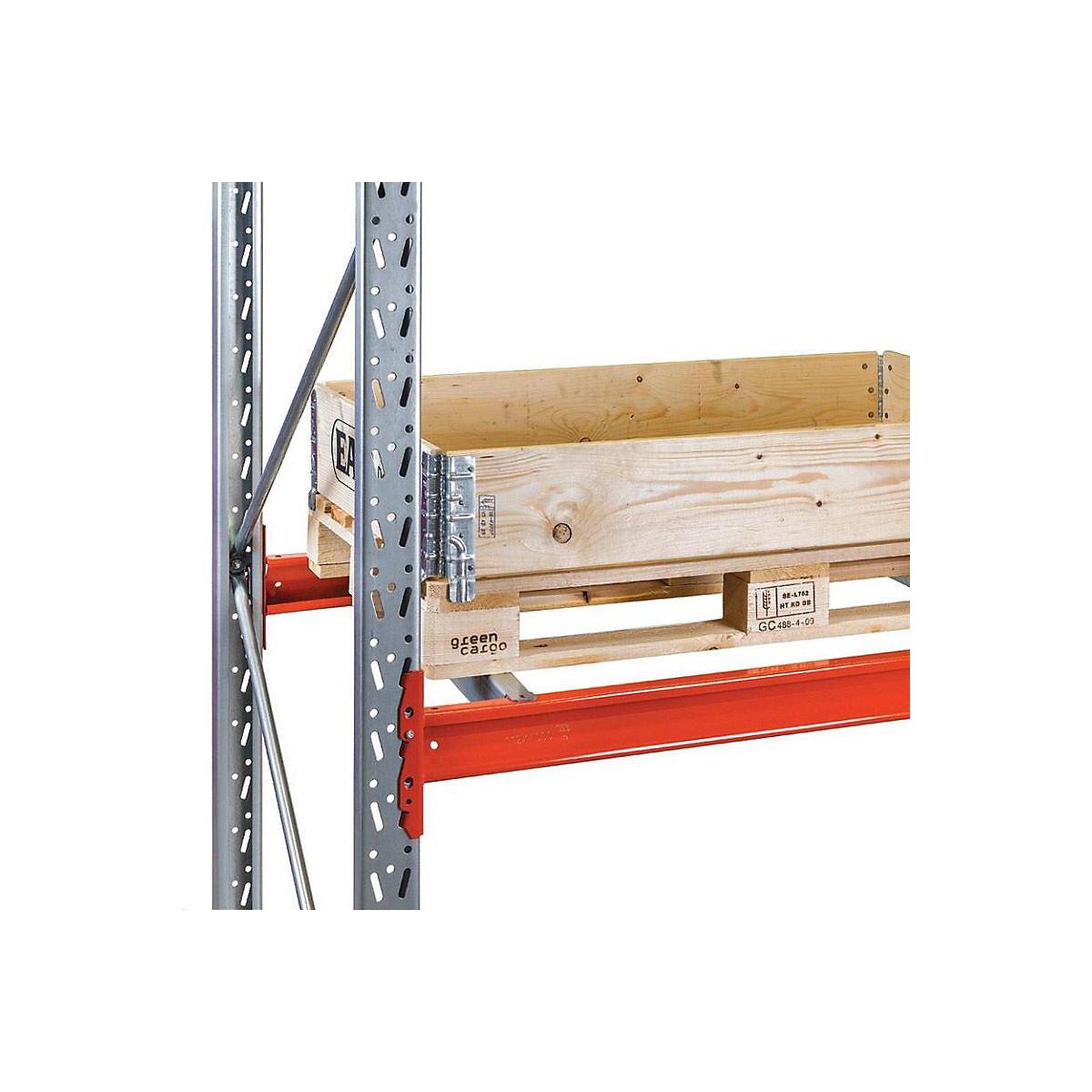 Dieptesteun voor palletstelling Space