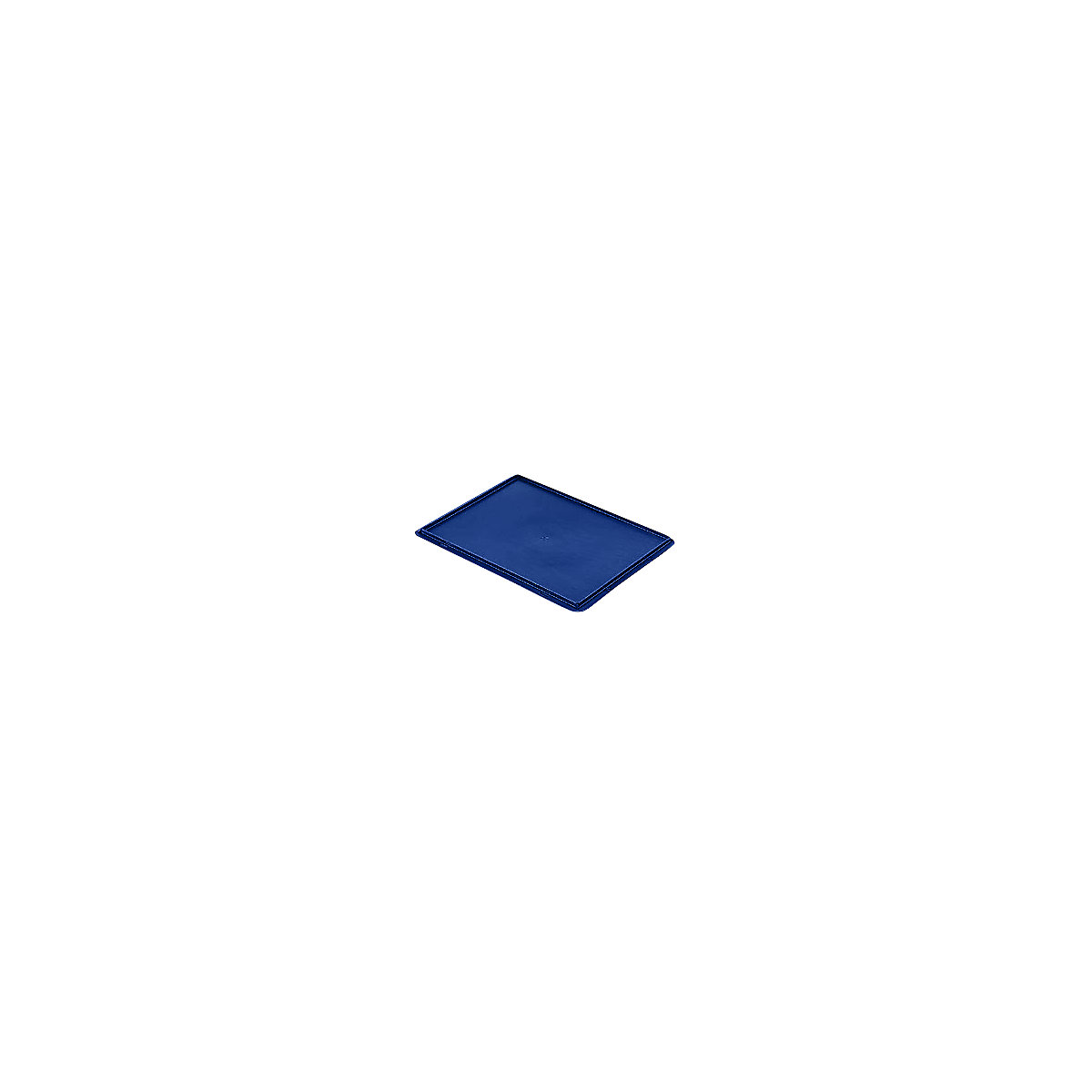 Oplegdeksel voor stapelbak, VE = 4 stuks, l x b = 400 x 300 mm, blauw-5