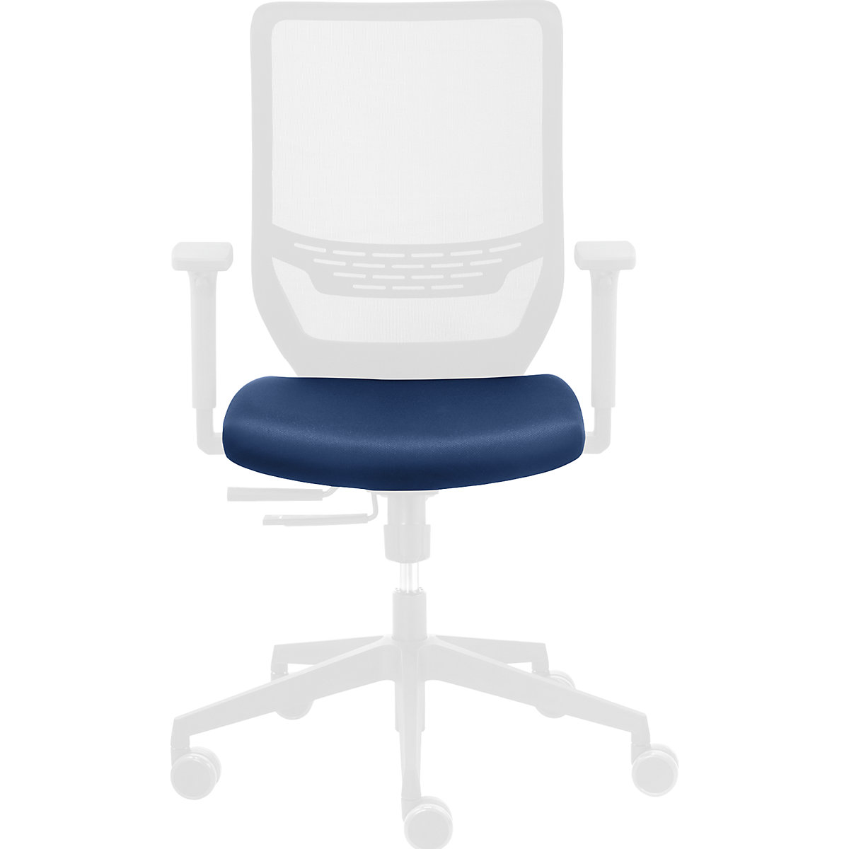 Zittinghoes TO-SYNC – TrendOffice, voor kantoordraaistoel, azuurblauw-2