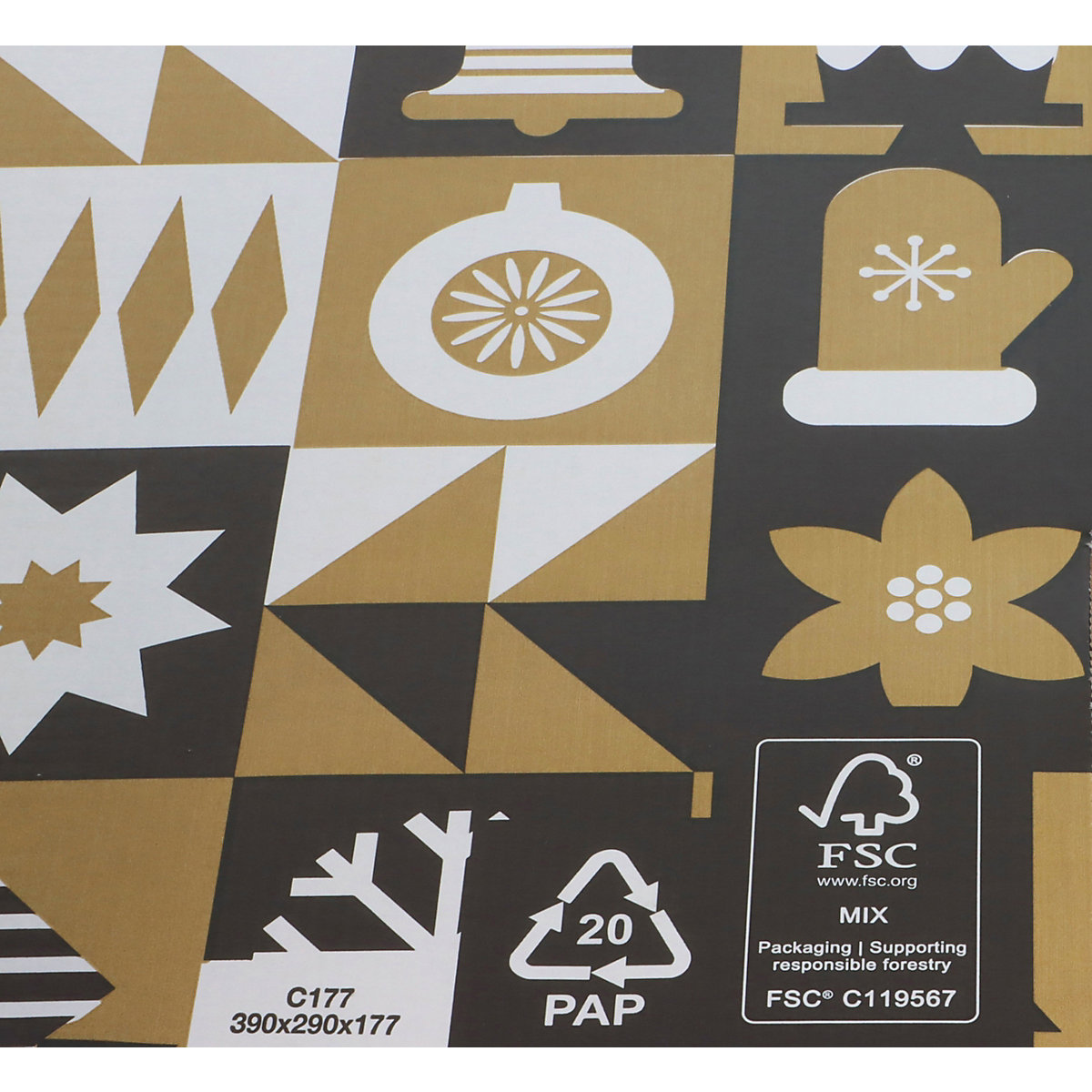 Geschenkbox Christmas Pattern (Produktabbildung 4)-3
