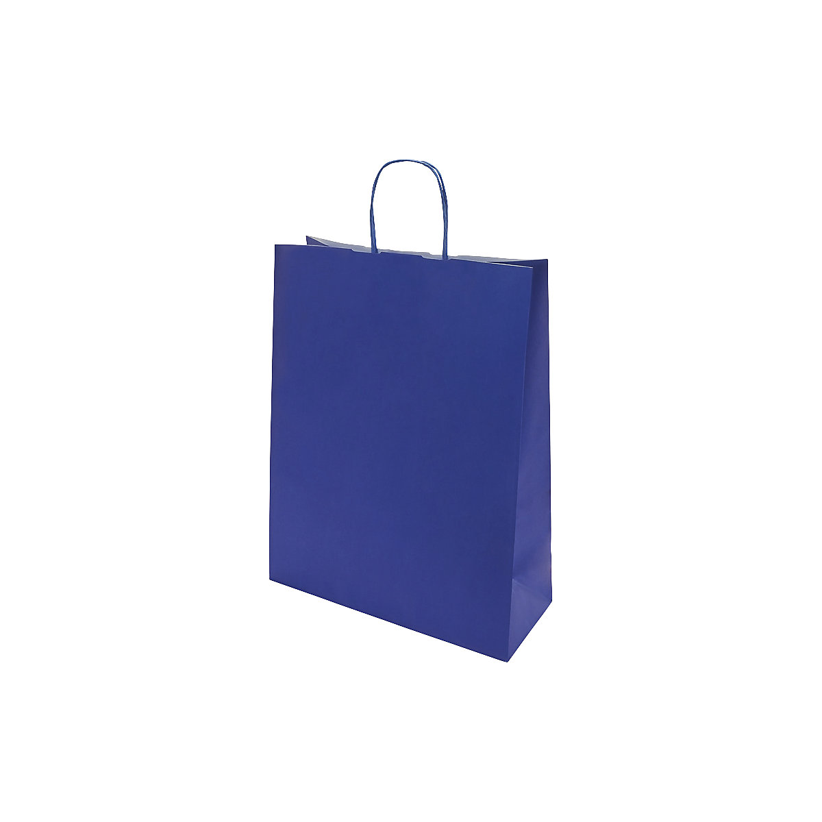Papiertragetasche FRESH, Außen-LxB 425 x 130 mm, VE 250 Stk, blau, 110 g/m², ab 10 VE