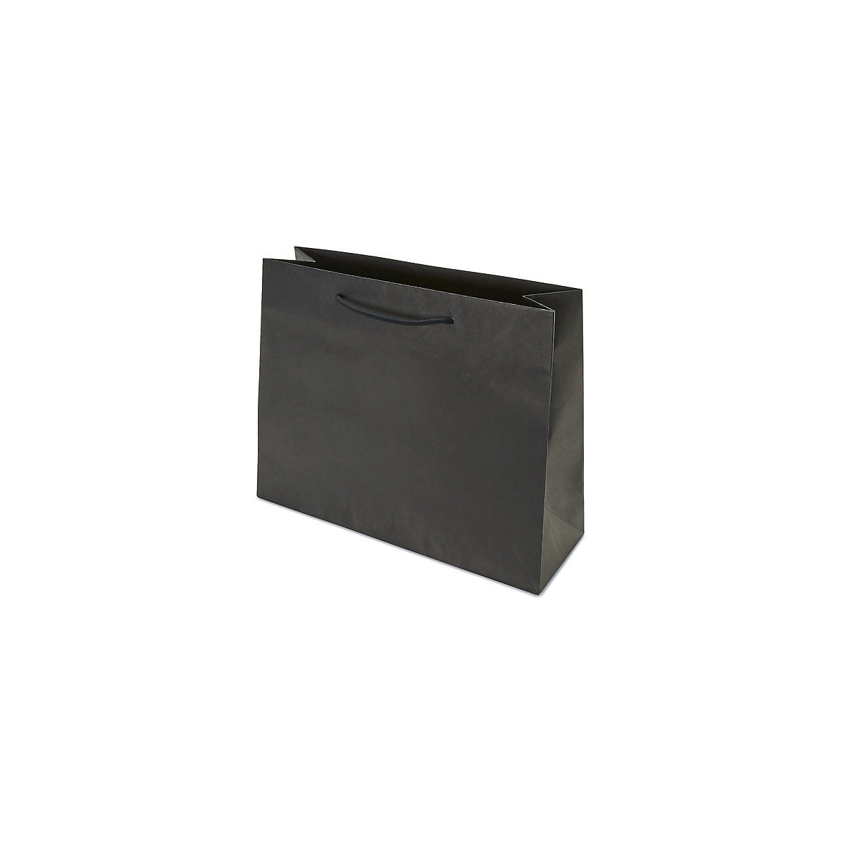 Papiertragetasche CLASSIC, Außen-LxB 310 x 130 mm, VE 150 Stk, schwarz, 120 g/m²