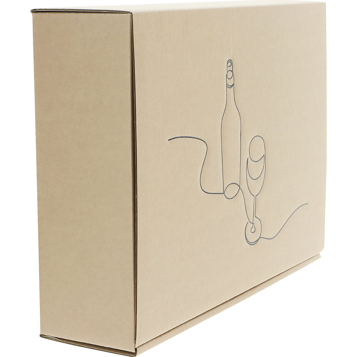 Flaschen-Geschenkkarton Wine Line (Produktabbildung 3)-2