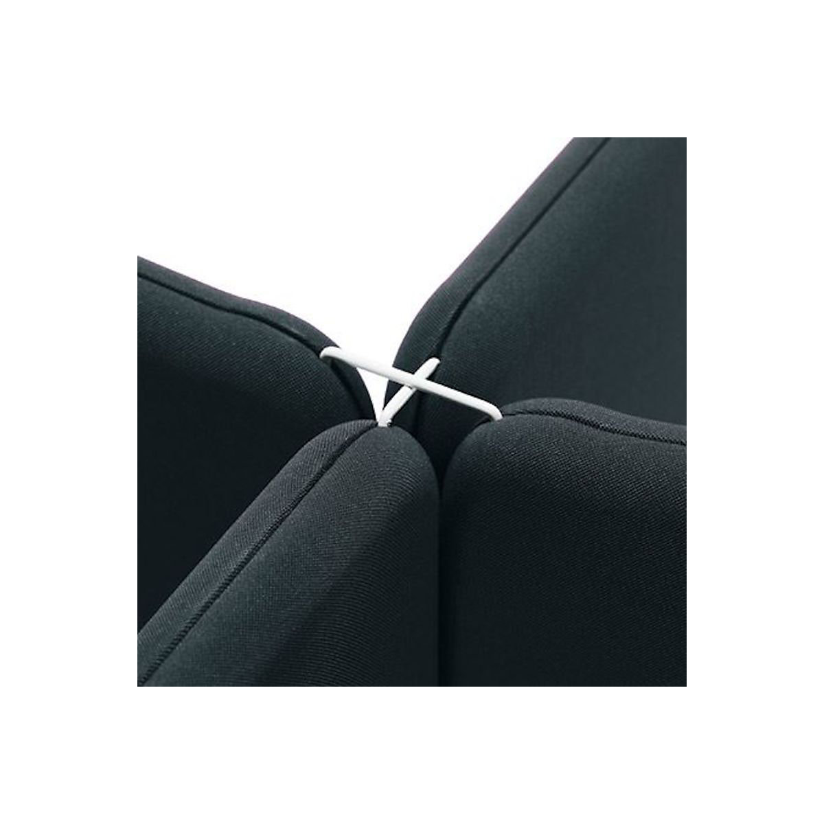 Connecting element for Softline acoustic desk partition system