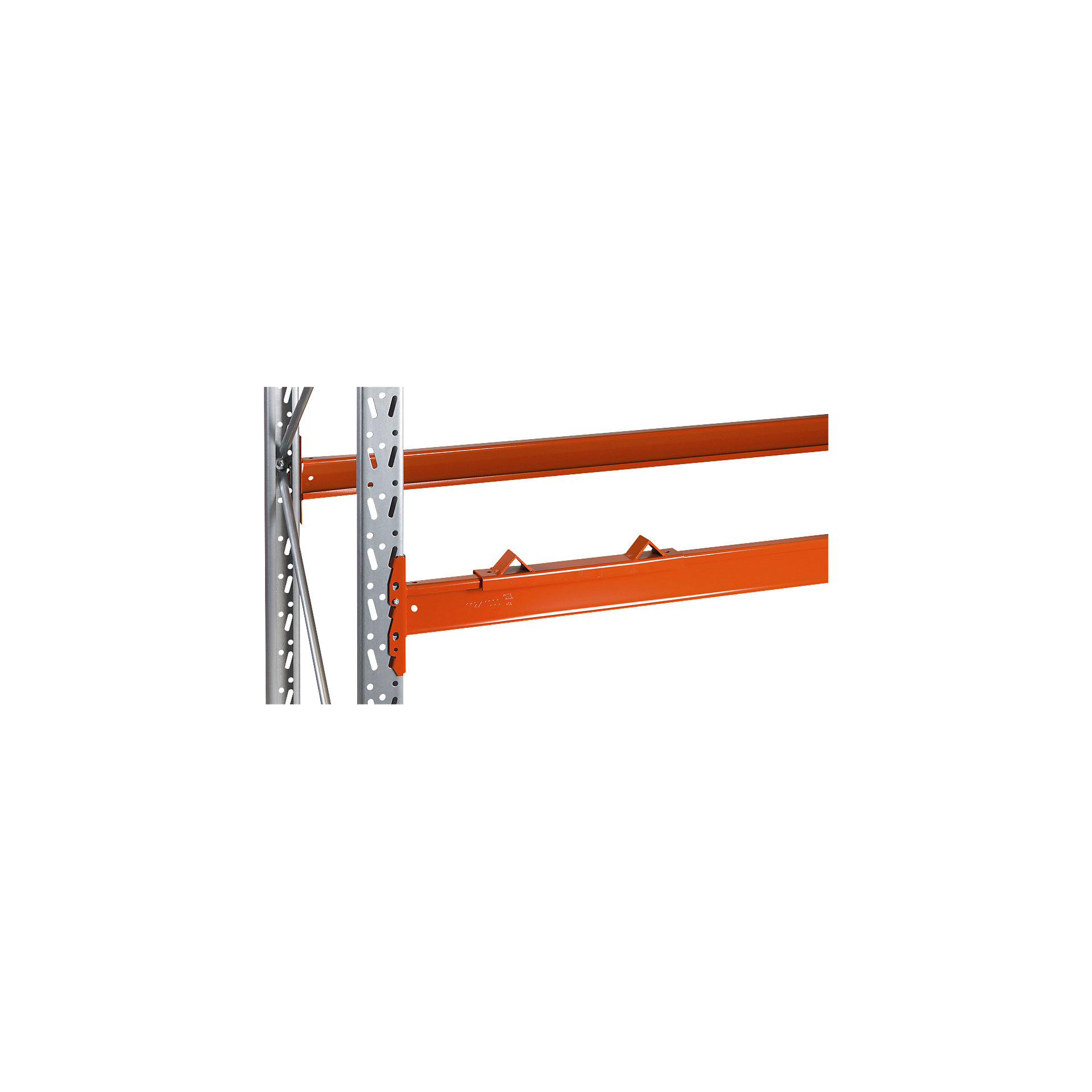 Drum support for Space pallet racking: for placement on the beam ...