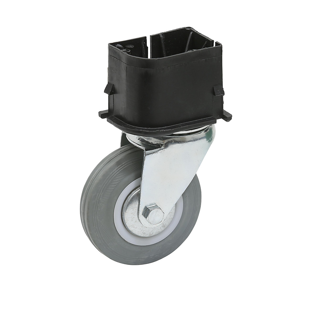 Castor for inserting