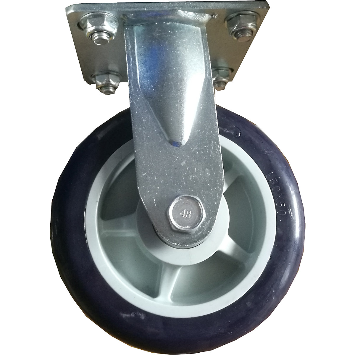 Fixed castor for the middle