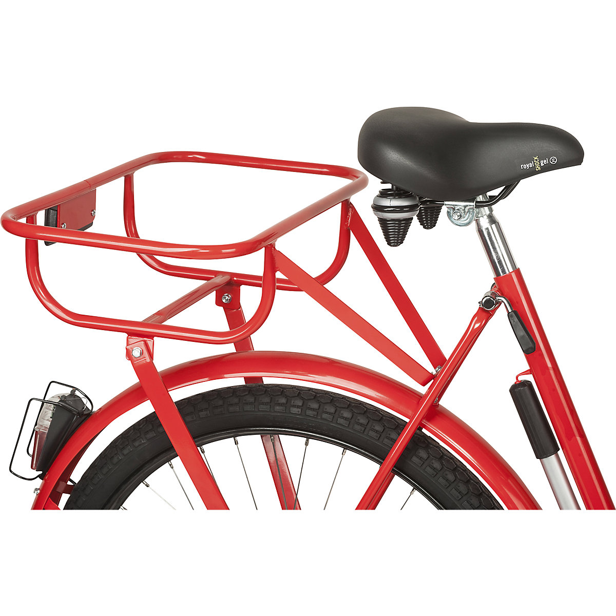 Rear basket rack, suitable for standardised mail boxes, max. load 30 kg, zinc plated, extra cost-1