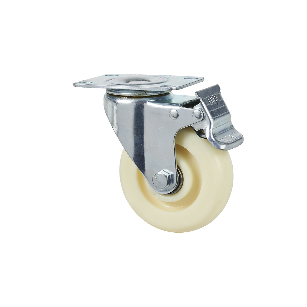 Swivel castor for stainless steel dolly