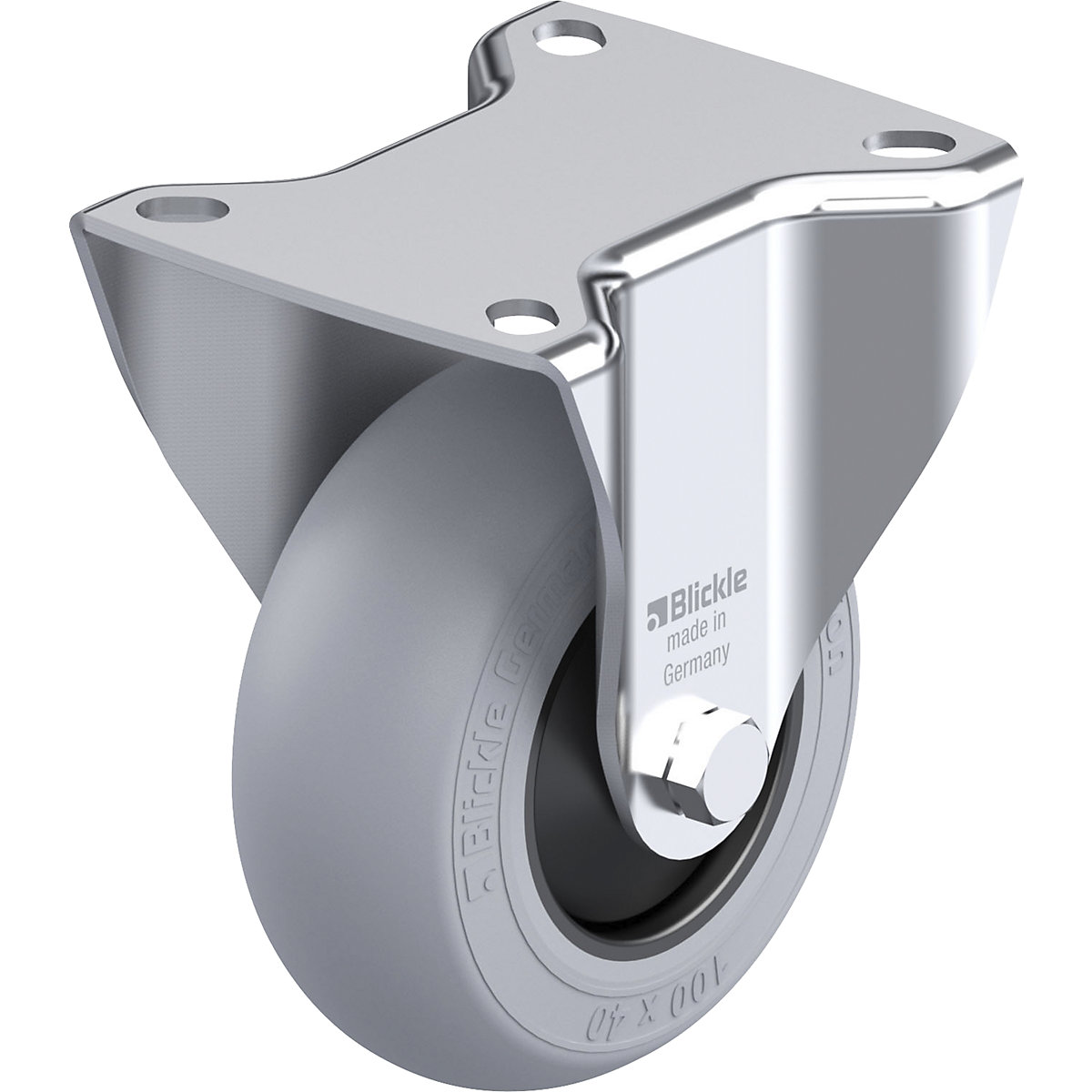 L-ALB-FI fixed sheet steel castor – Blickle