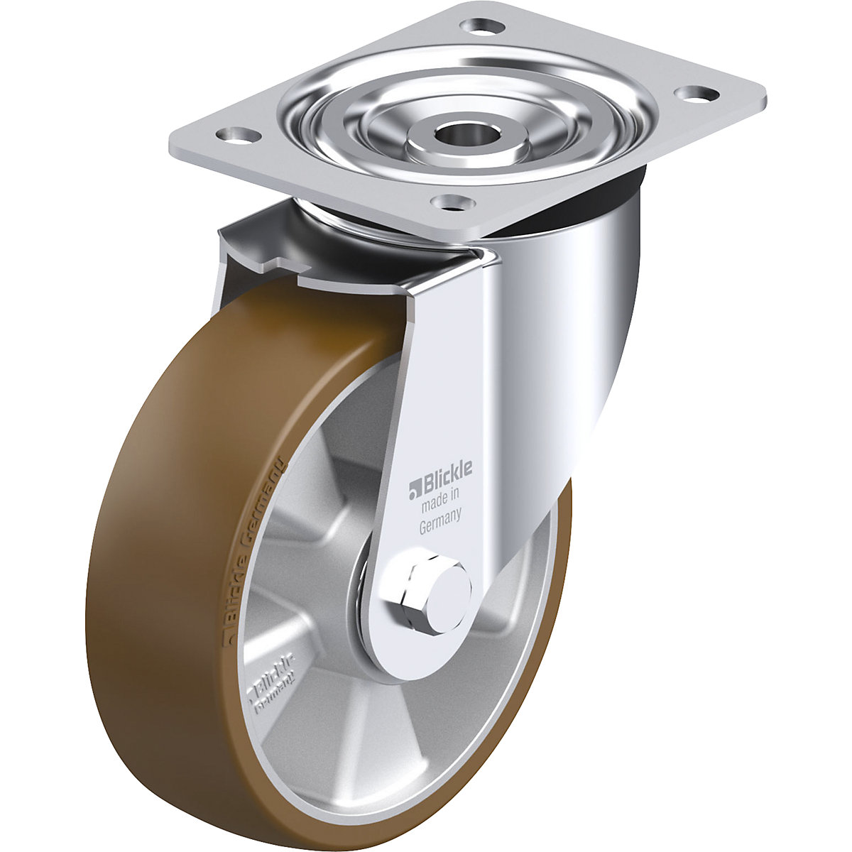 L-ALB sheet steel swivel castor – Blickle