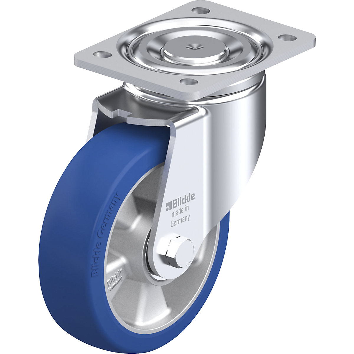 LH-ALBS sheet steel swivel castor – Blickle