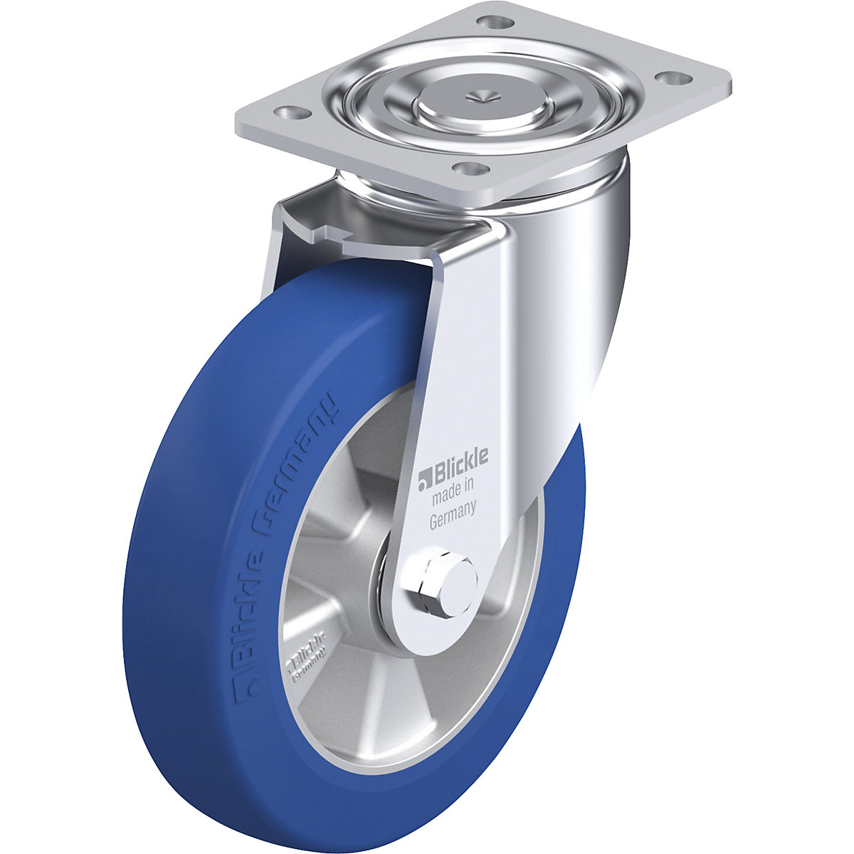 LH-ALBS sheet steel swivel castor – Blickle