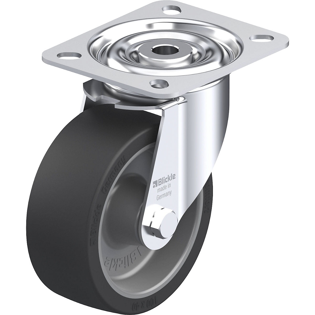 LI-POSI sheet steel swivel castor – Blickle