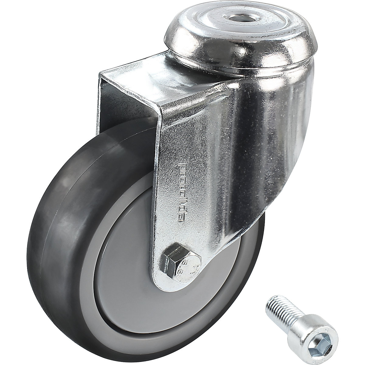 Rubber tyre, thermoplastic, with threaded pin - Proroll