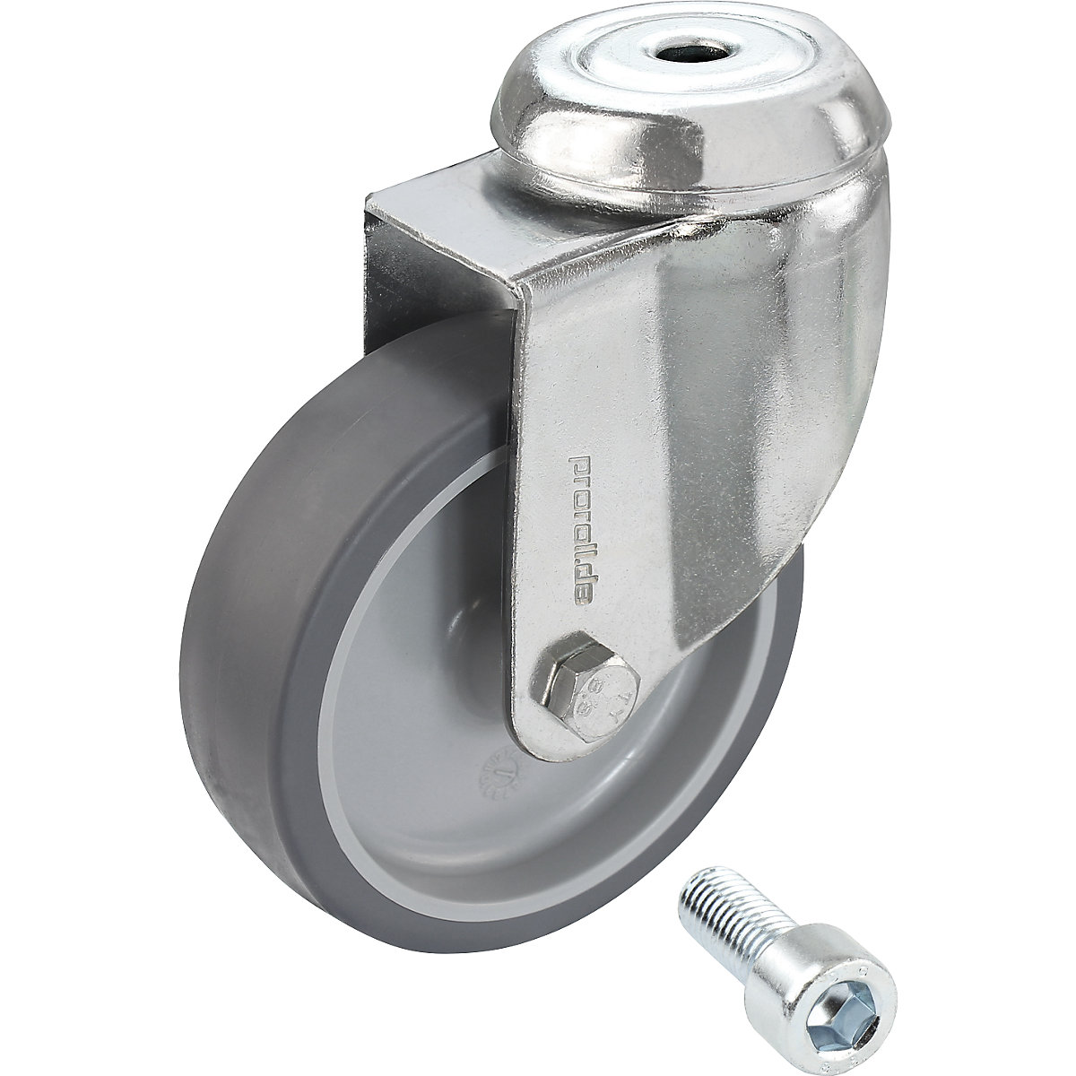 Set of thermoplastic rubber tyres, with threaded pin – Proroll (Product illustration 3)-2