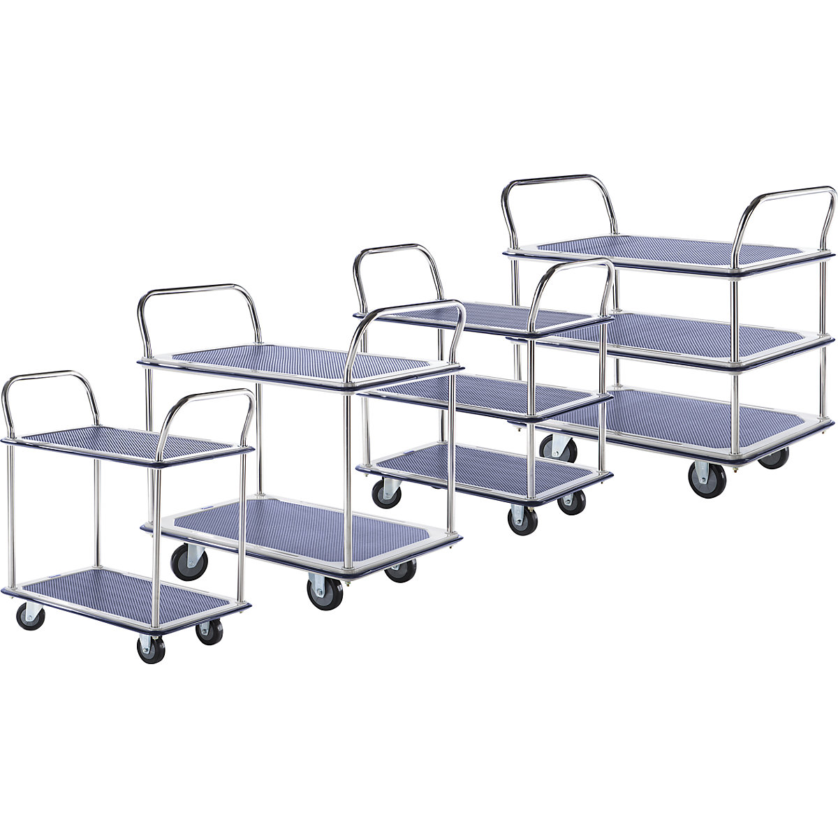 Cărucior cu banc de lucru cromat (Imagine produs 2)-1