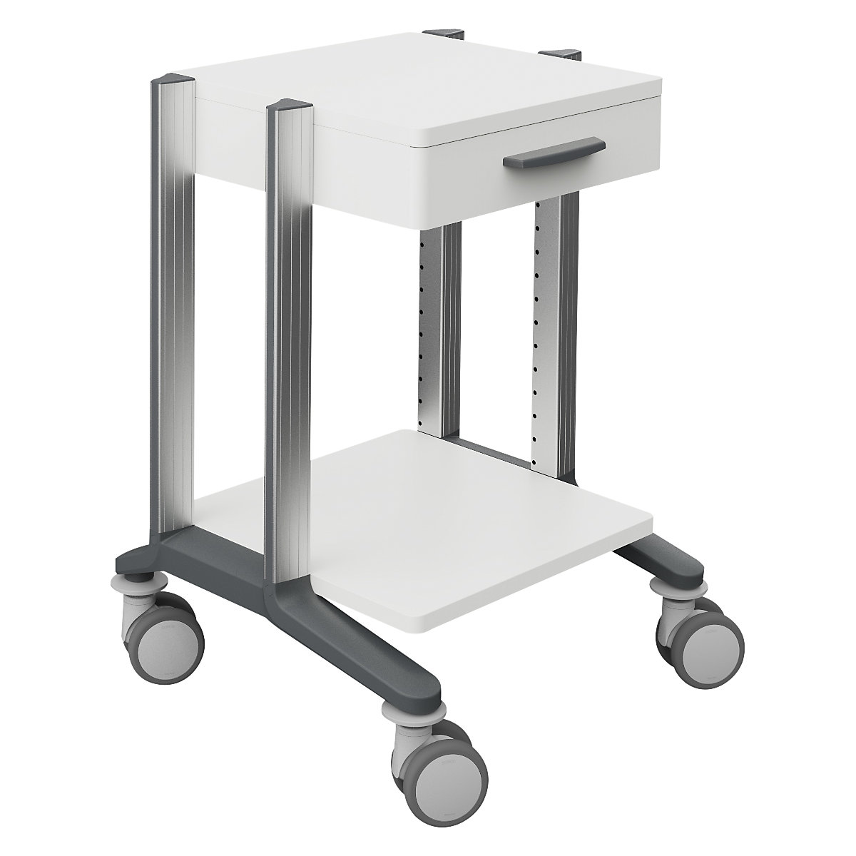 Cărucior medical pentru aparatură doppio