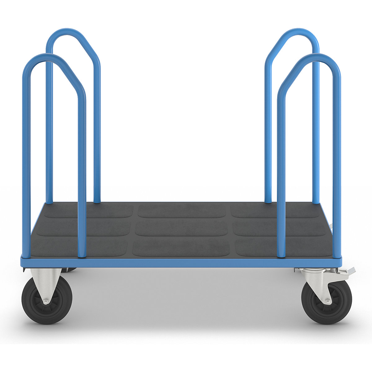 Cărucior cu console laterale, cu 4 console laterale – eurokraft pro (Imagine produs 5)-4