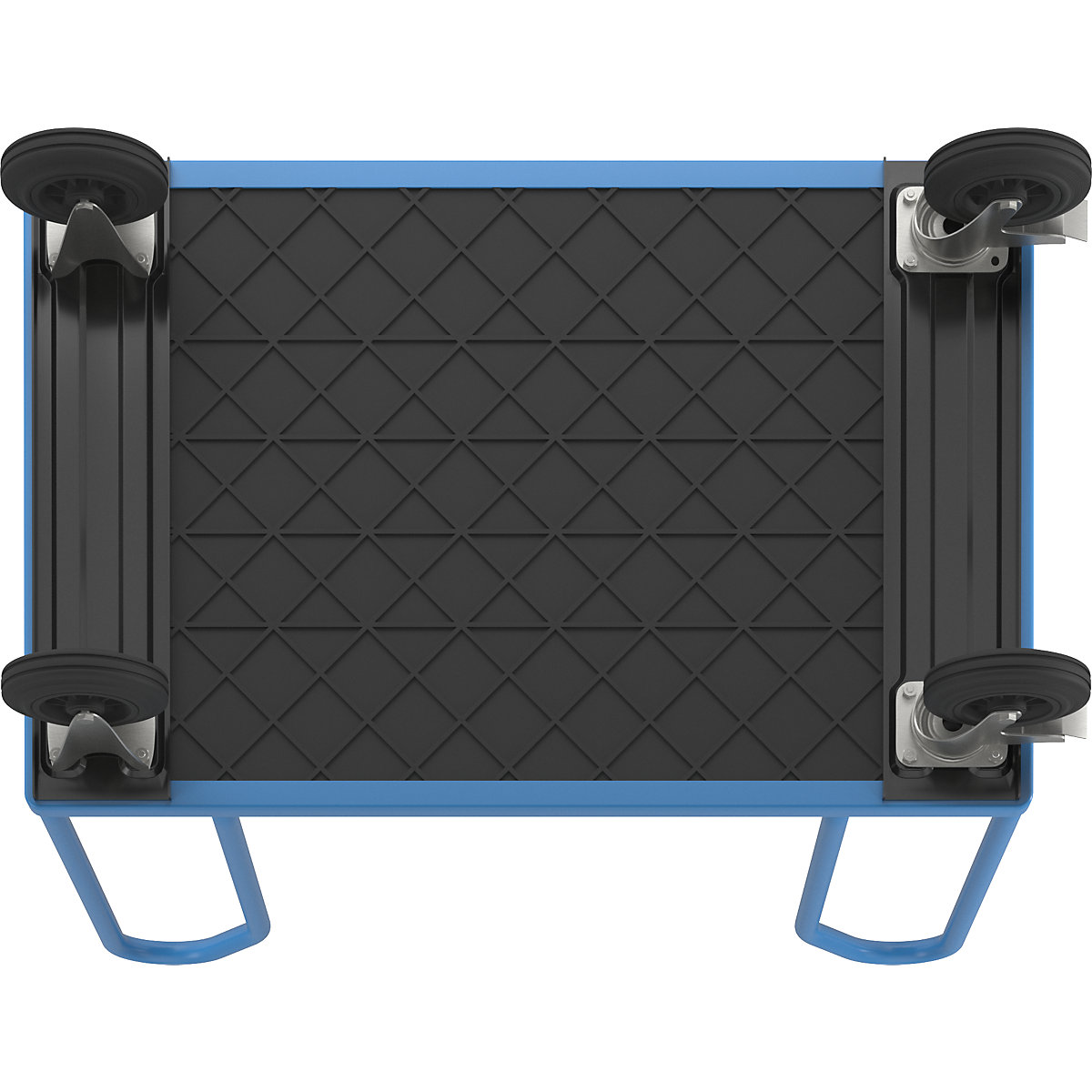 Cărucior cu console laterale, cu 4 console laterale – eurokraft pro (Imagine produs 6)-5