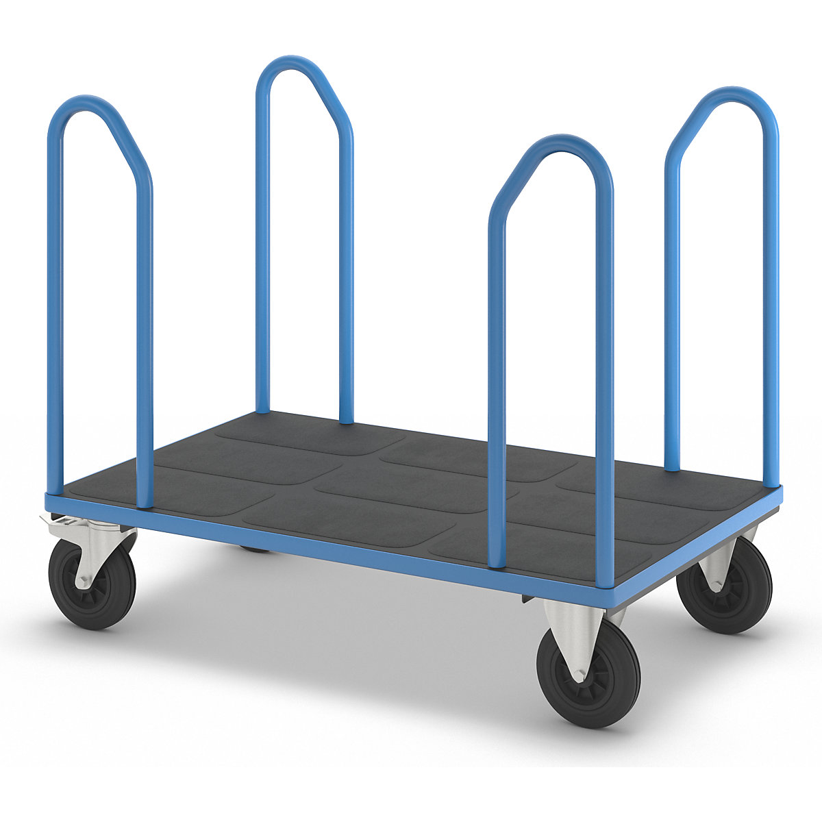 Cărucior cu console laterale, cu 4 console laterale – eurokraft pro (Imagine produs 7)-6