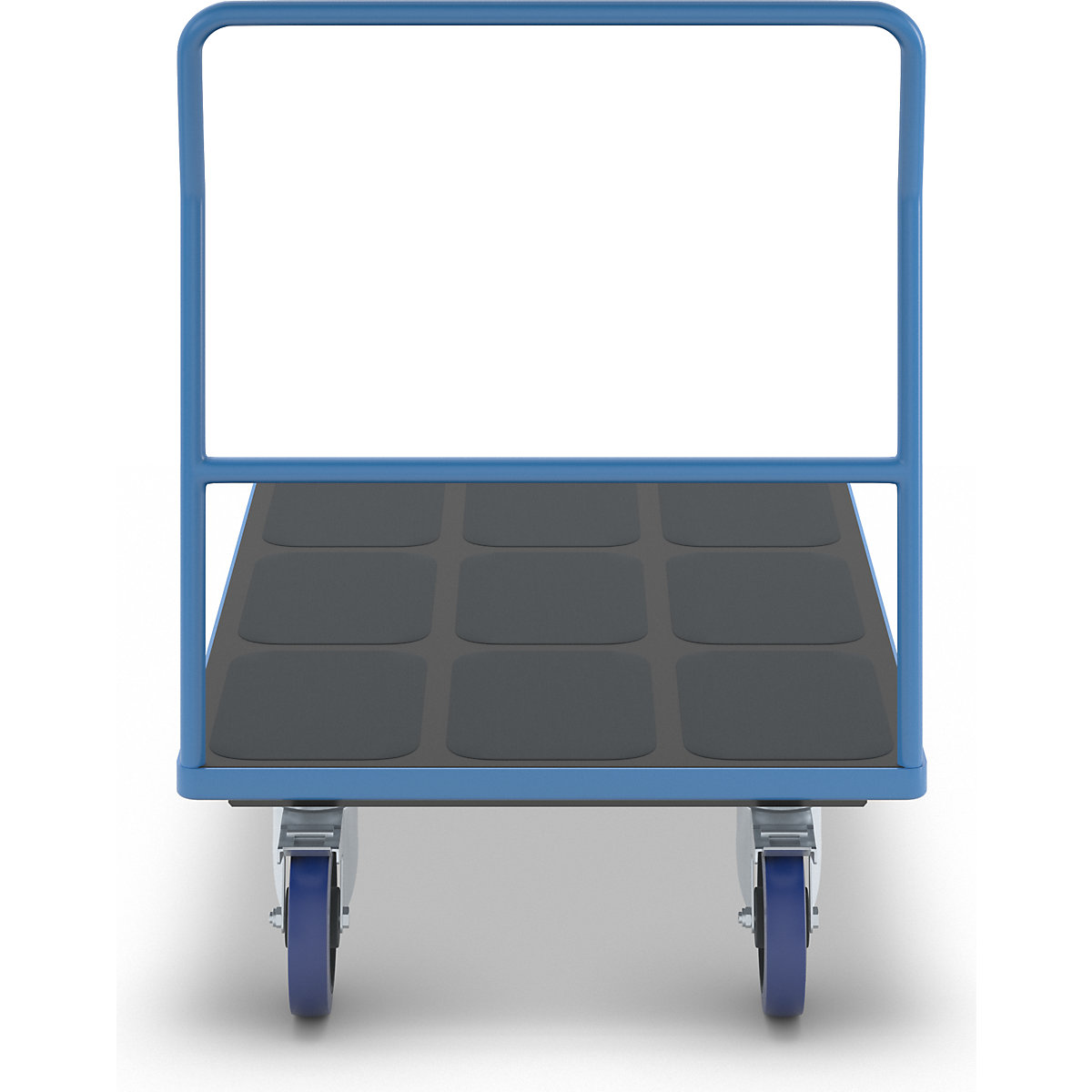Cărucior cu platformă, cu mâner de acționare tubular – eurokraft pro (Imagine produs 5)-4