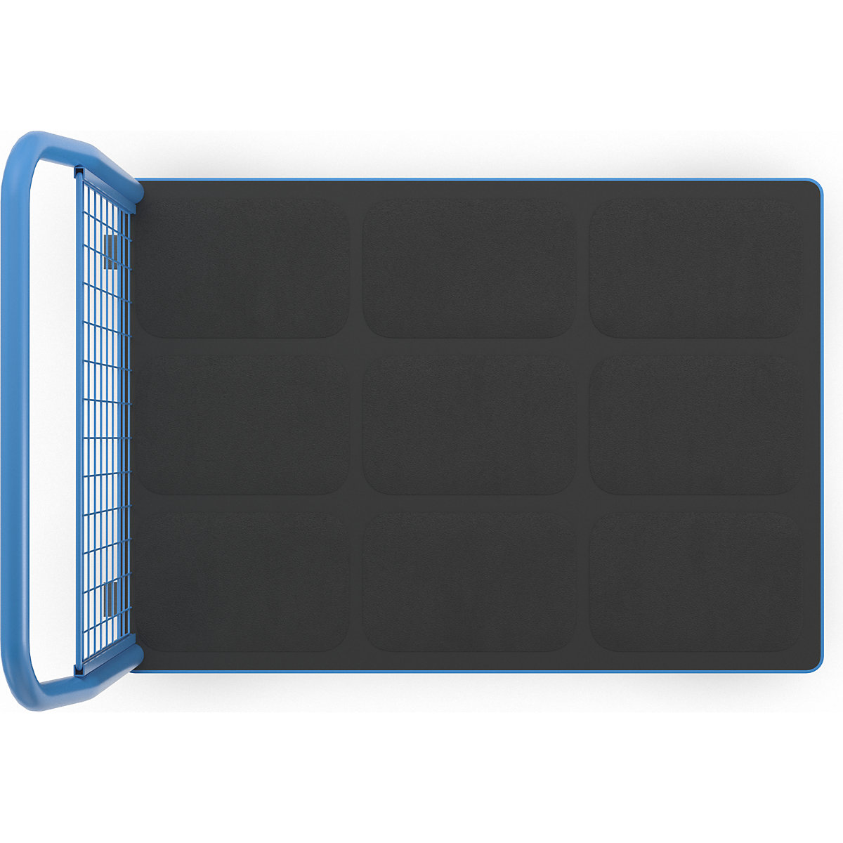 Cărucior cu platformă cu pereți din grilaj – eurokraft pro (Imagine produs 8)-7