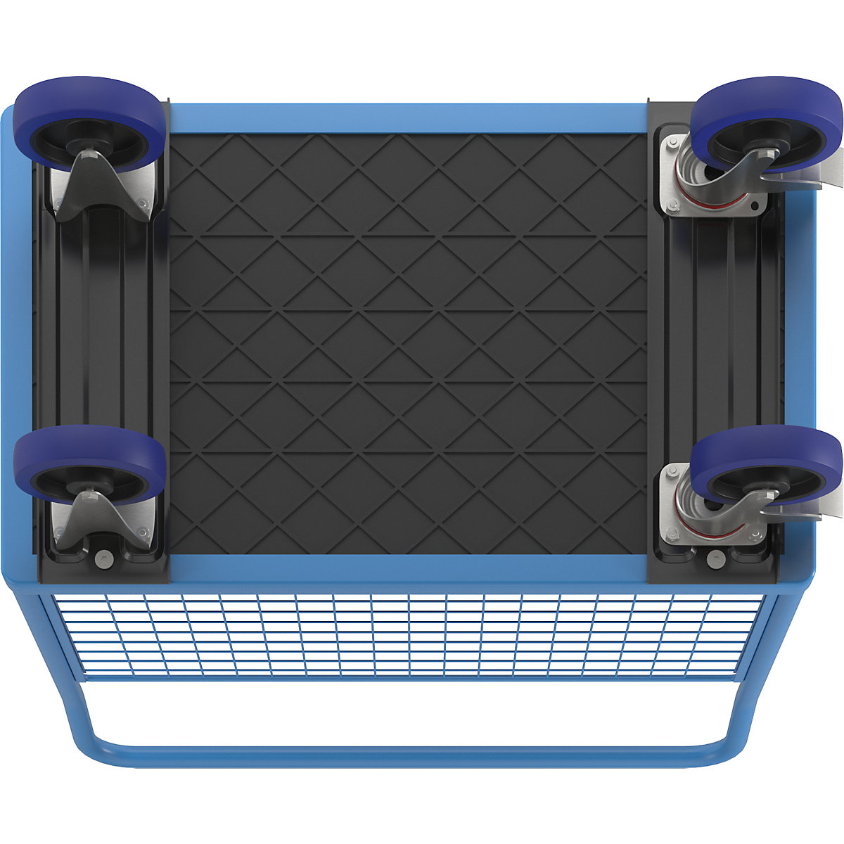 Cărucior cu platformă cu pereți din grilaj – eurokraft pro (Imagine produs 7)-6