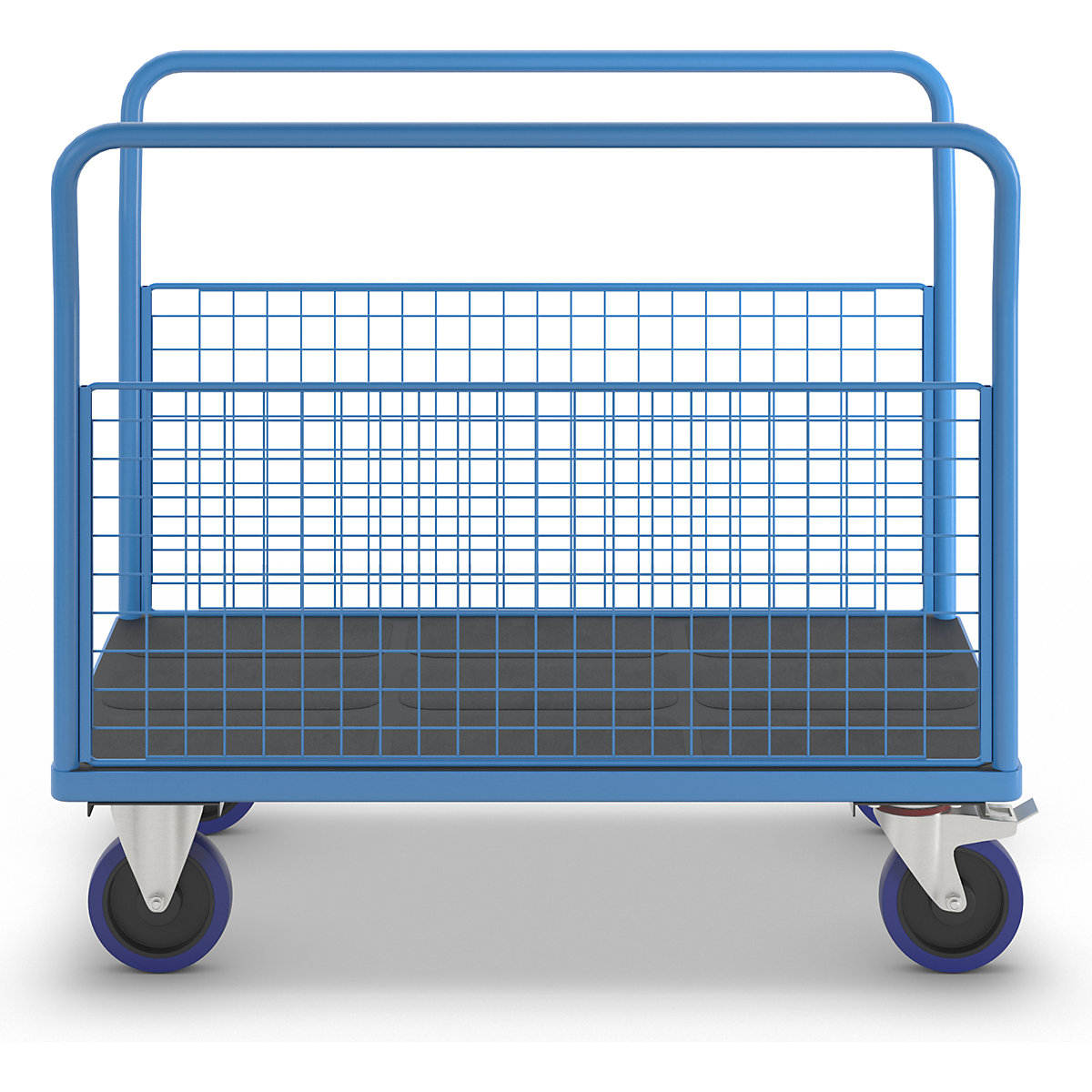 Cărucior cu platformă cu pereți din grilaj – eurokraft pro (Imagine produs 6)-5