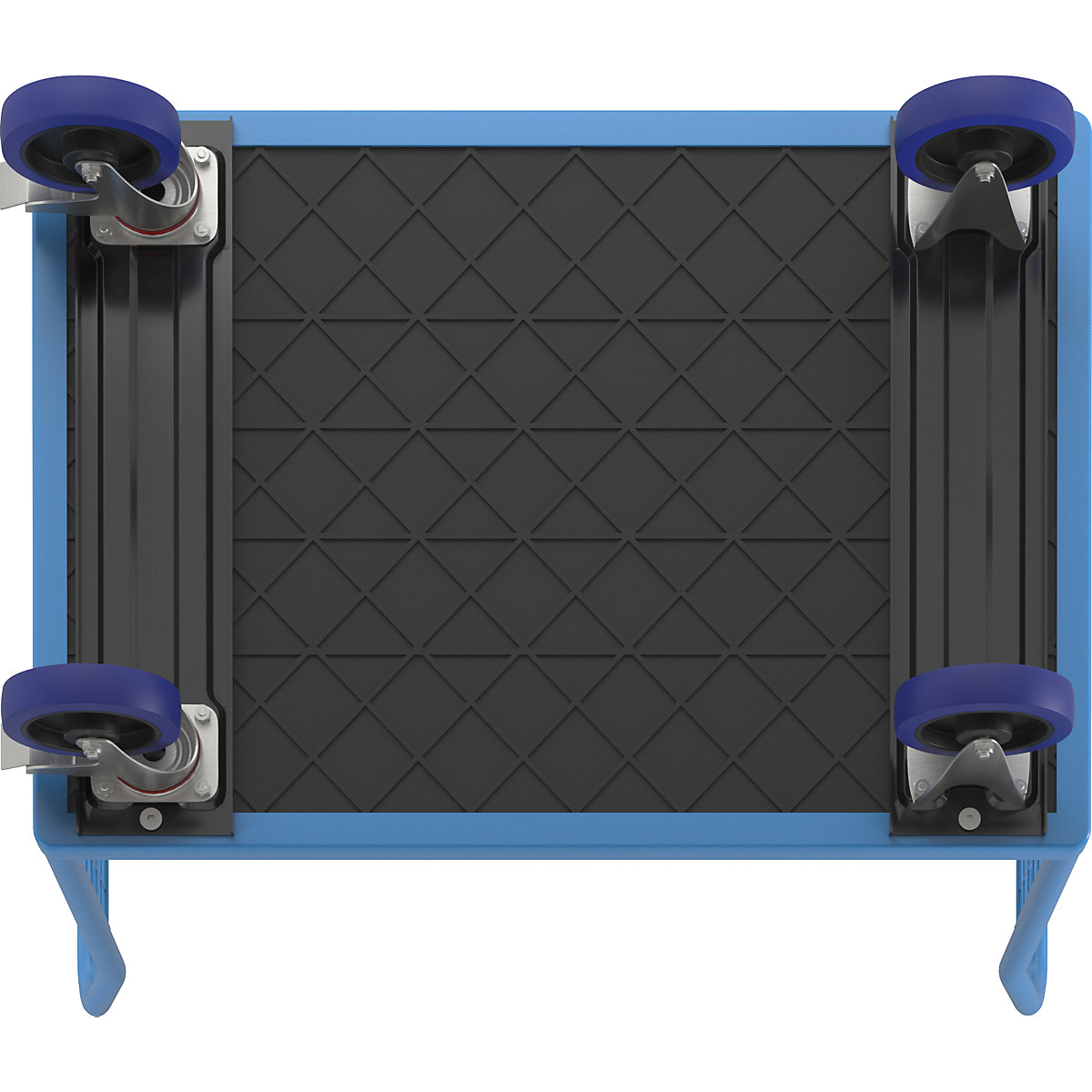 Cărucior cu platformă cu pereți din grilaj – eurokraft pro (Imagine produs 7)-6