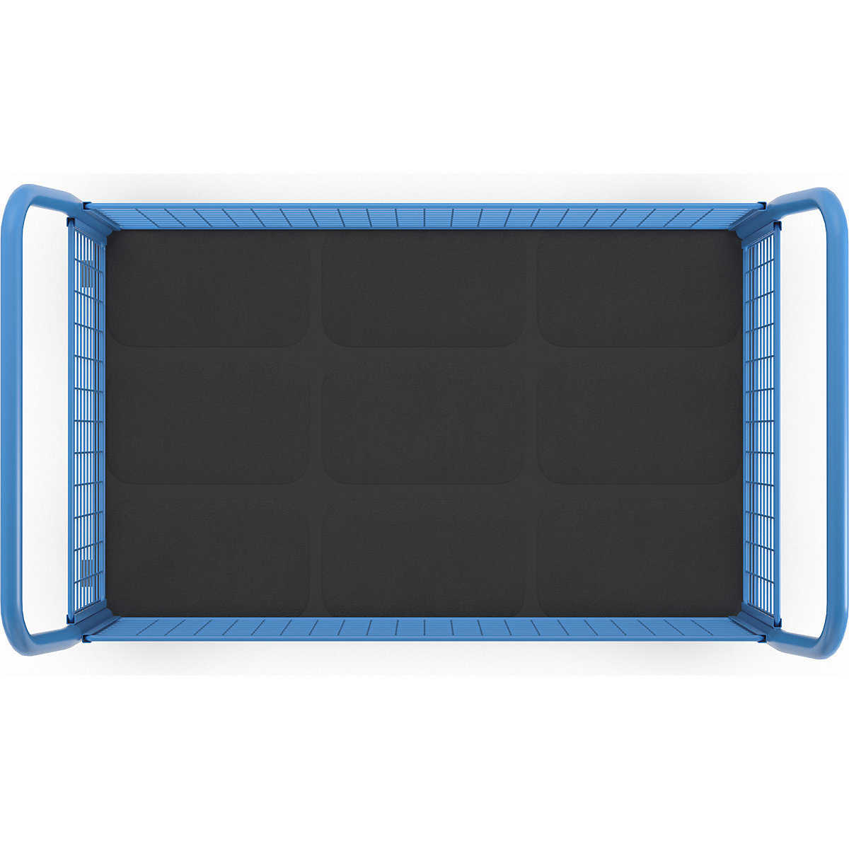 Cărucior cu platformă cu pereți din grilaj – eurokraft pro (Imagine produs 8)-7