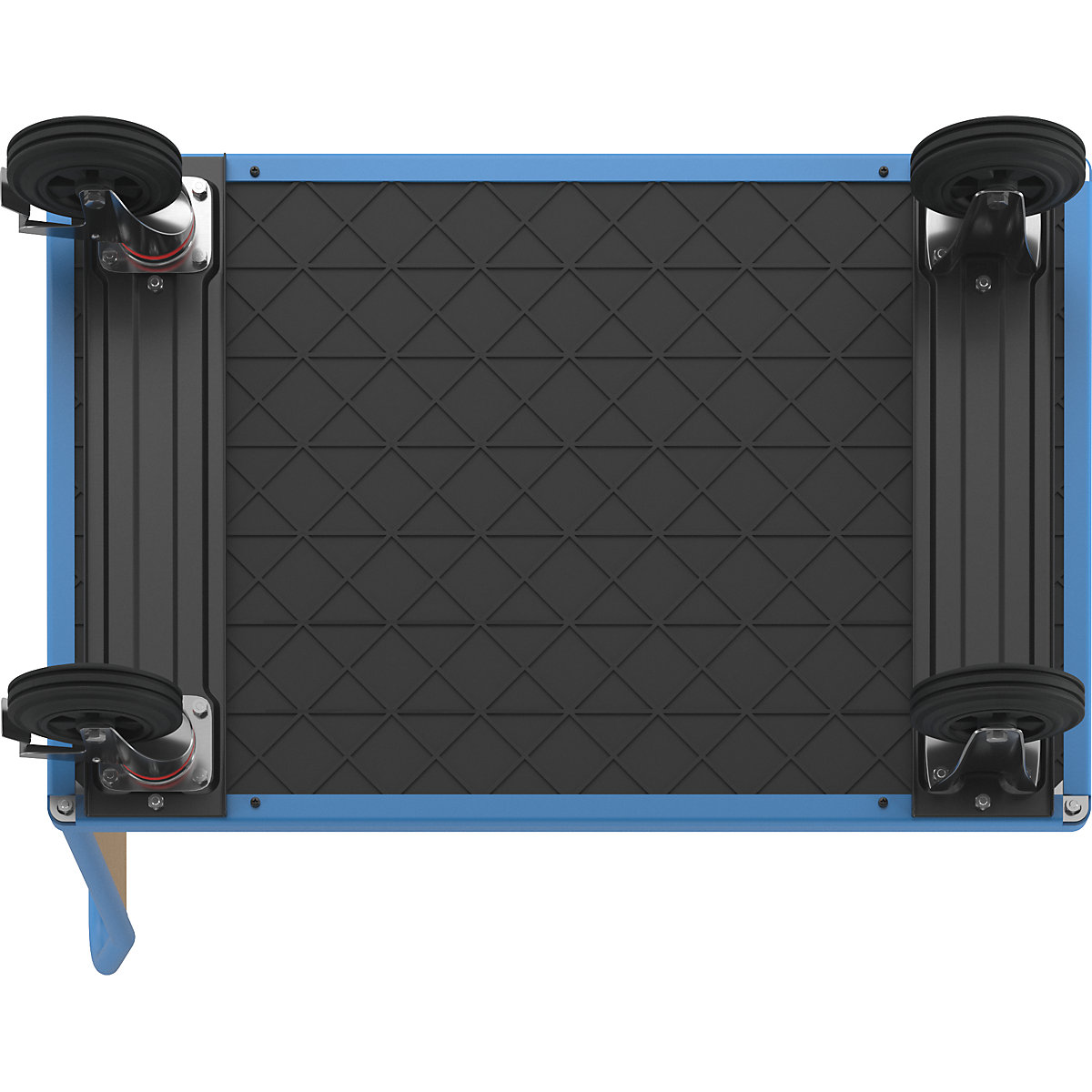 Cărucior cu platformă cu pereți din lemn – eurokraft pro (Imagine produs 7)-6