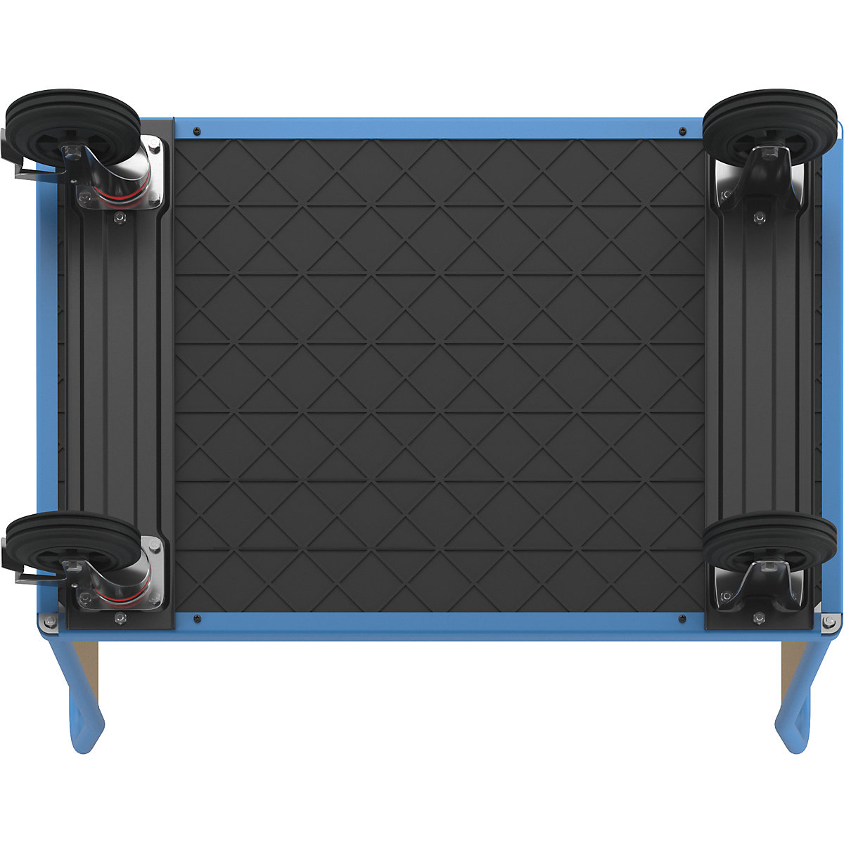 Cărucior cu platformă cu pereți din lemn – eurokraft pro (Imagine produs 7)-6