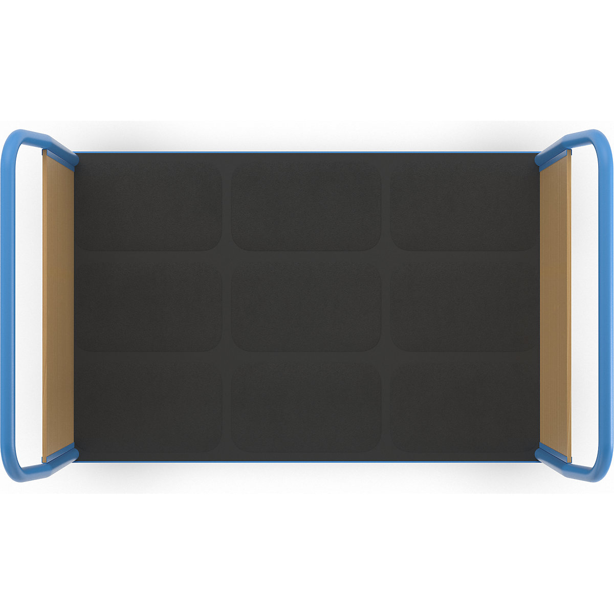 Cărucior cu platformă cu pereți din lemn – eurokraft pro (Imagine produs 8)-7