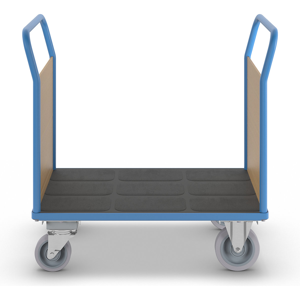 Cărucior cu platformă cu pereți din lemn – eurokraft pro (Imagine produs 5)-4