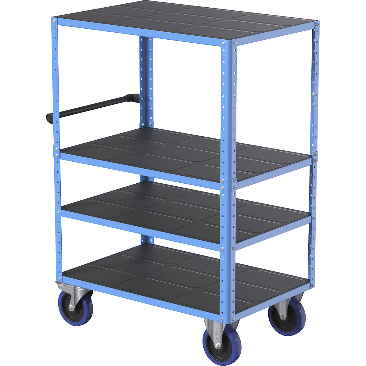 Cărucior etajat CustomLine, deschis pe 4 laturi – eurokraft pro (Imagine produs 6)-5