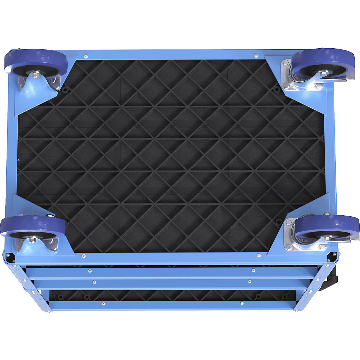 Cărucior etajat CustomLine, deschis pe 4 laturi – eurokraft pro (Imagine produs 11)-10