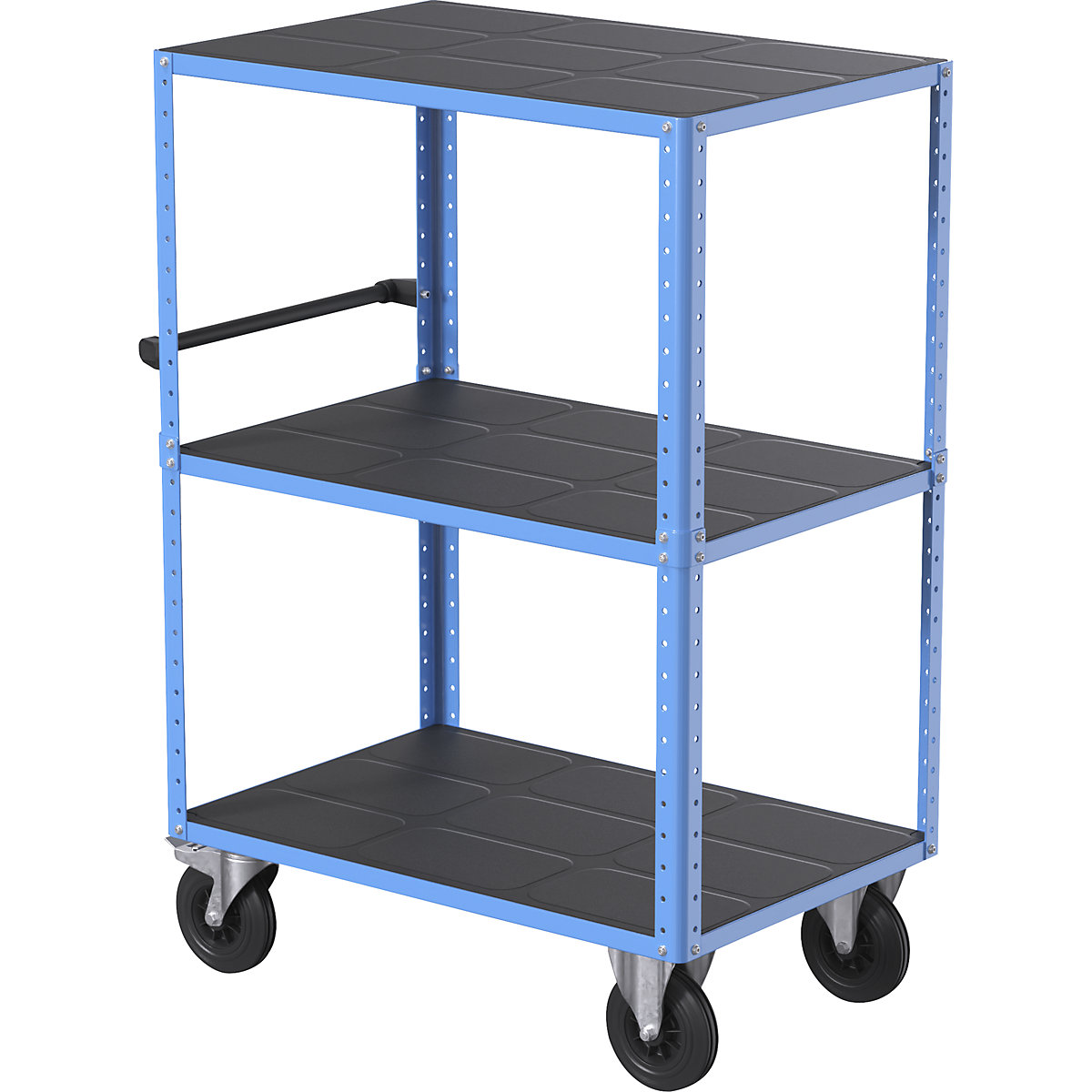 Cărucior etajat CustomLine, deschis pe 4 laturi – eurokraft pro (Imagine produs 6)-5