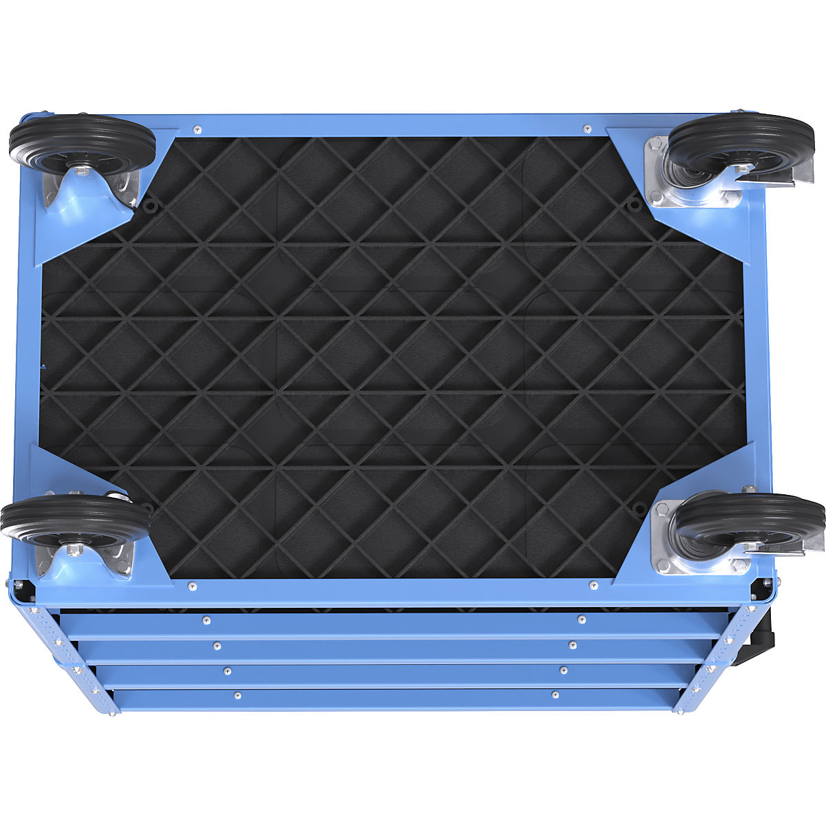 Cărucior etajat CustomLine, deschis pe 4 laturi – eurokraft pro (Imagine produs 11)-10