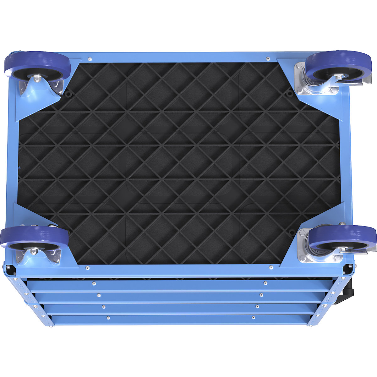 Cărucior etajat CustomLine, deschis pe 4 laturi – eurokraft pro (Imagine produs 11)-10